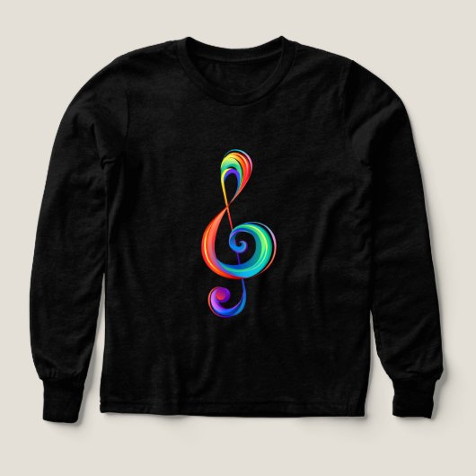 Layered rainbow treble clef (デザイン正面)