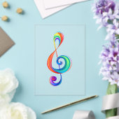 Layered rainbow treble clef アクリル招待状 (インサイチュ (ウェディング))