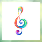 Layered rainbow treble clef ウィンドウサイン (シート3)