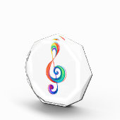 Layered rainbow treble clef フォトブロック (右)