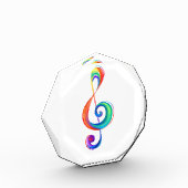 Layered rainbow treble clef フォトブロック (左)