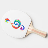 Layered rainbow treble clef 卓球ラケット (横)