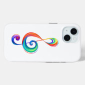 Layered rainbow treble clef Case-Mate iPhoneケース (裏面 (横))