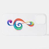 Layered rainbow treble clef iPhoneケース (裏面横)