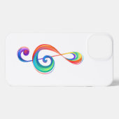 Layered rainbow treble clef iPhoneケース (裏面横)