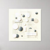 Layered Soft Geometry キャンバスプリント (正面)