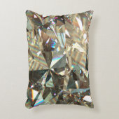 Layered Texture Triangular DiamondまたはCrystal Shap アクセントクッション (正面(垂直))