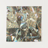 Layered Texture Triangular DiamondまたはCrystal Shap タペストリー (正面(横))