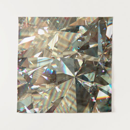 Layered Texture Triangular DiamondまたはCrystal Shap タペストリー (正面)