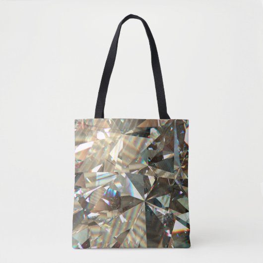 Layered Texture Triangular DiamondまたはCrystal Shap トートバッグ (正面)