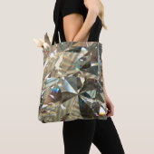 Layered Texture Triangular DiamondまたはCrystal Shap トートバッグ (クローズアップ)