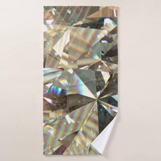 Layered Texture Triangular DiamondまたはCrystal Shap バスタオル (バスタオル)
