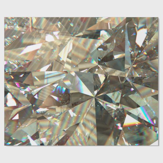 Layered texture triangular diamond or crystal shap ラッピングペーパー (フラット)
