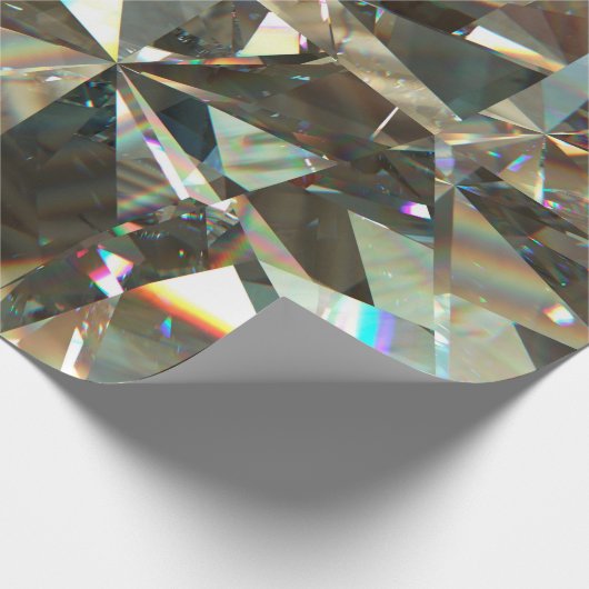 Layered texture triangular diamond or crystal shap ラッピングペーパー (角)