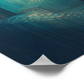 Layered Translucent Grid Wallpaper - High Tech ポスター (角)