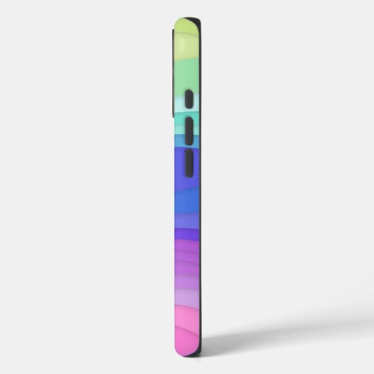 Layered Waves iPhone Case | Kawaii Pastel Case-Mate iPhoneケース (裏面 / 左)