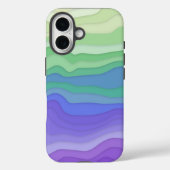 Layered Waves iPhone Case | Matcha Lavender Case-Mate iPhoneケース (裏面)