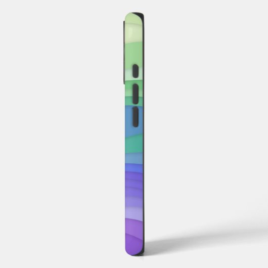 Layered Waves iPhone Case | Matcha Lavender Case-Mate iPhoneケース (裏面 / 左)
