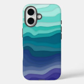 Layered Waves iPhone Case | Ocean Breeze Case-Mate iPhoneケース (裏面)