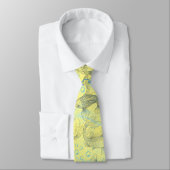 Layering Fishes Pattern 02.Dark blue.b L Yellow BG ネクタイ (タイ)