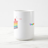 Layers of Life - Rainbow Cake of Growth & Mindset コーヒーマグカップ (中央)