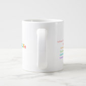 Layers of Life - Rainbow Cake of Growth & Mindset ジャンボコーヒーマグカップ (裏面)