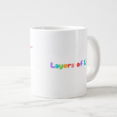 Layers of Life - Rainbow Cake of Growth & Mindset ジャンボコーヒーマグカップ (正面右)