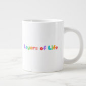 Layers of Life - Rainbow Cake of Growth & Mindset ジャンボコーヒーマグカップ (右)