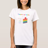 Layers of Life - Rainbow Cake of Growth & Mindset Tシャツ (正面)