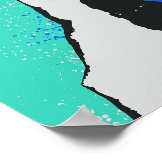 Layers of Paint and Splashes ポスター (角)