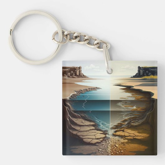 Layers Unveiled キーホルダー (正面)