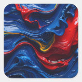 Layers Upon Layers Of Paint スクエアシール (正面)