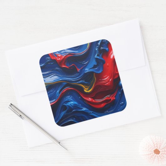 Layers Upon Layers Of Paint スクエアシール (封筒)