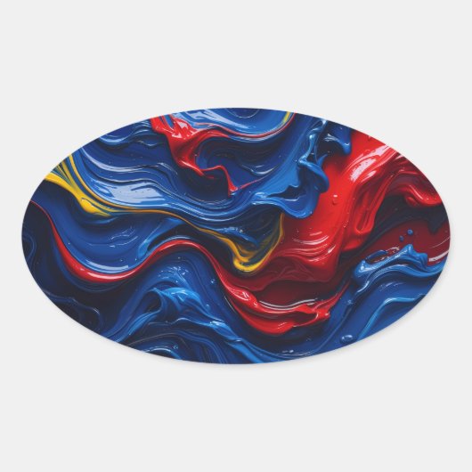 Layers Upon Layers Of Paint 楕円形シール (正面)