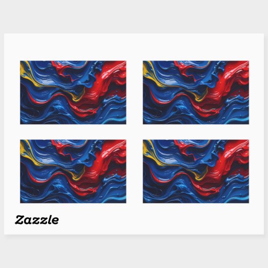 Layers Upon Layers Of Paint 長方形シール (シート)