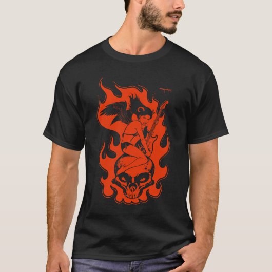 laylaのオレンジの火 tシャツ (正面)