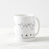 Laylaのペプチッド名前のマグ コーヒーマグカップ (正面右)