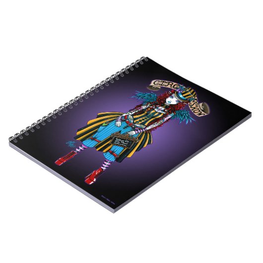 "Layla"のSteampunkサーカスの入れ墨の余興のノート ノートブック (左側)