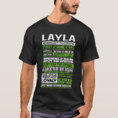 Layla Girl名の定義 Tシャツ (正面)