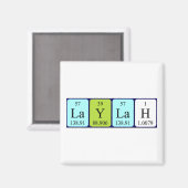 Laylah周期表名マグネット マグネット (正面/裏面)