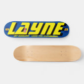 LAYNE JMT BARB 7 3/4" スケートボードデッキ (横)