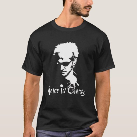 Layne Staley Portrait Tee – Alice in Chains Icon Tシャツ (正面)