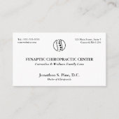 Layout伝統的ロゴカイロプラクティック名刺 名刺 (正面)