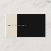Layout モダン Black & Bege Social Media 名刺 (正面)