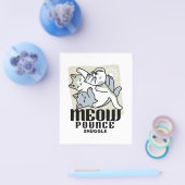 Laze Far日 – かわいい怠け猫デザイン チラシ (シングル)