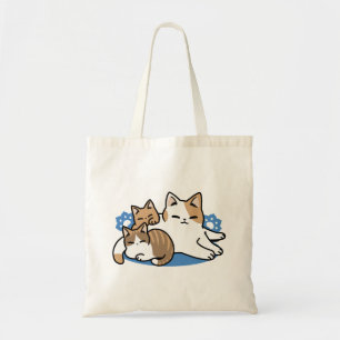 Laze Far日 – かわいい怠け猫デザイン トートバッグ