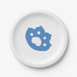 Laze Far日 – かわいい怠け猫デザイン ペーパープレート