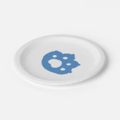 Laze Far日 – かわいい怠け猫デザイン ペーパープレート (アングル)