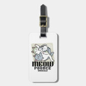 Laze Far日 – かわいい怠け猫デザイン ラゲッジタグ (正面縦)