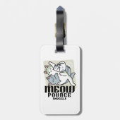 Laze Far日 – かわいい怠け猫デザイン ラゲッジタグ (裏面縦)